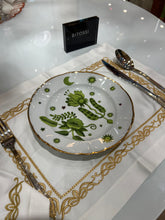 Carregar imagem no visualizador da galeria, Prato Sobremesa Floral Verde
