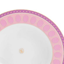 Carregar imagem no visualizador da galeria, Prato Fundo Swarovski Rosa