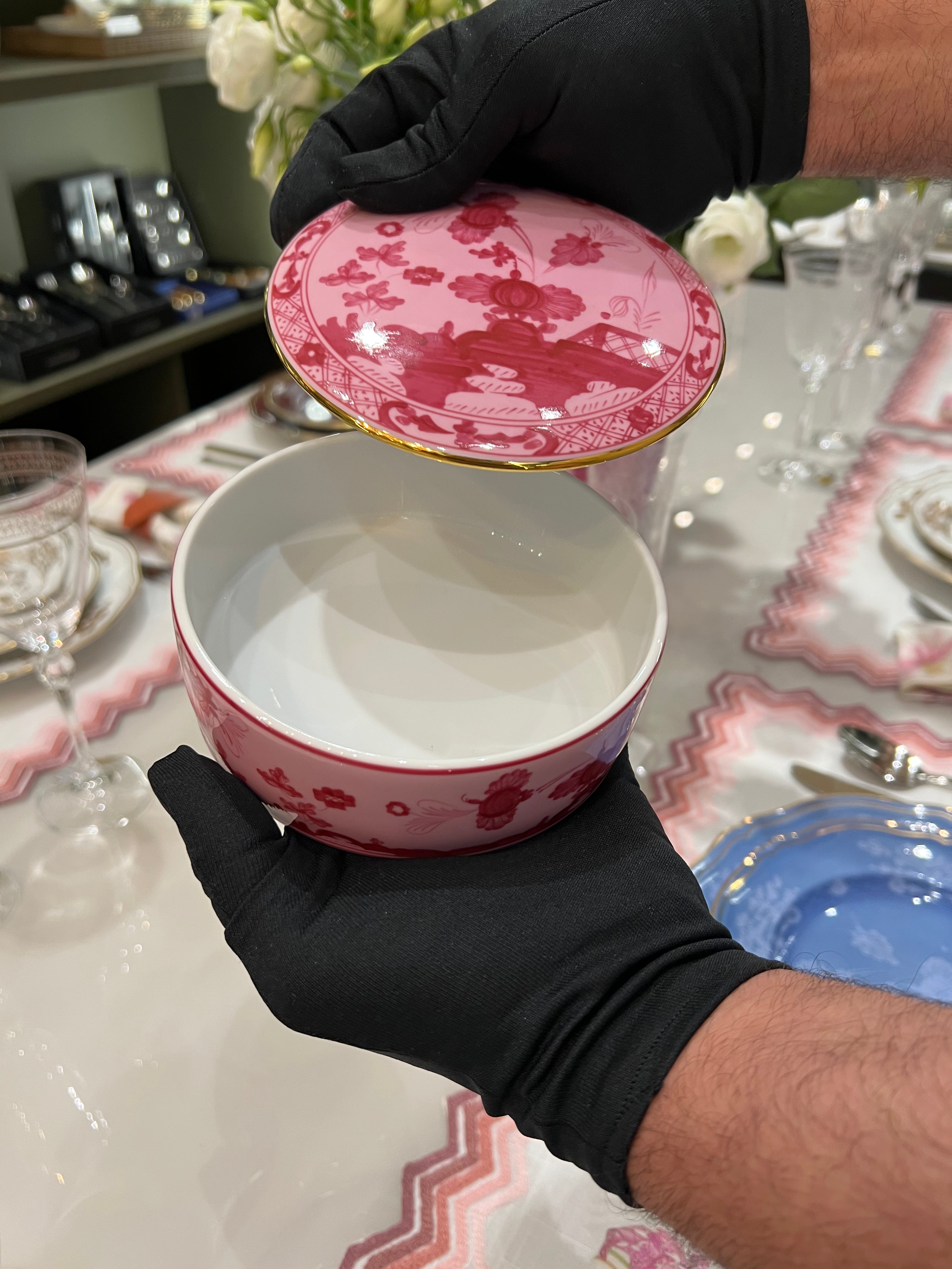 CAIXA REDONDA ROSA CIPRIA RICHARD GINORI R01237-017-5080 13cm