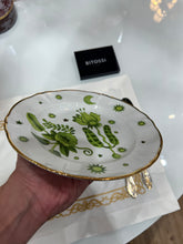 Carregar imagem no visualizador da galeria, Prato Sobremesa Floral Verde
