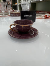 Carregar imagem no visualizador da galeria, Xícara de Café Roxa Vintage
