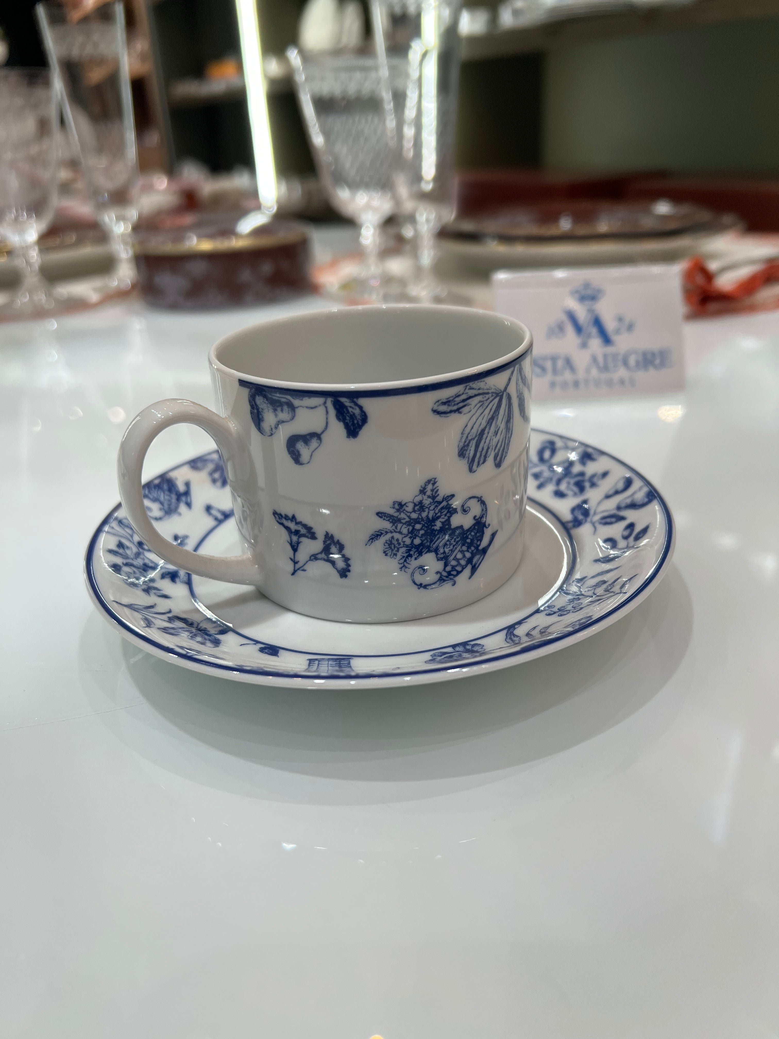 Xícara de Chá Vista Alegre Castelo Branco | Porcelana Portuguesa