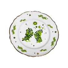 Carregar imagem no visualizador da galeria, Prato Raso Floral Verde
