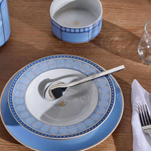 Carregar imagem no visualizador da galeria, Prato Fundo Swarovski Azul
