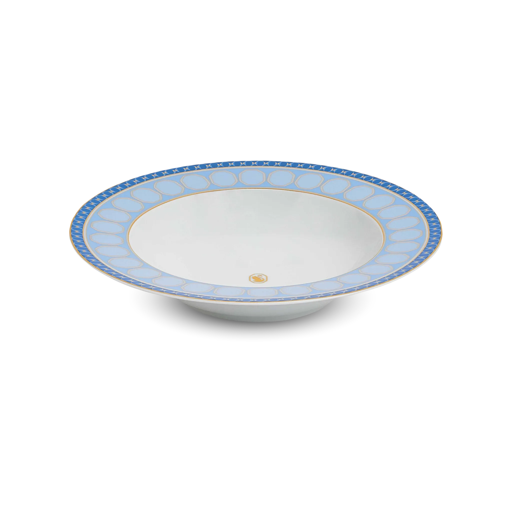 Prato Fundo Swarovski Azul