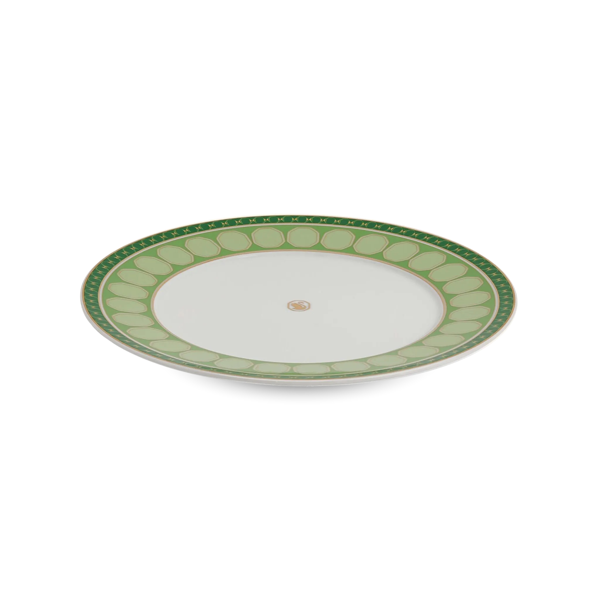 Prato Sobremesa Swarovski Verde